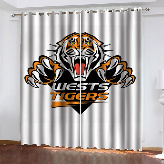 NRL Wests Tigers Window Curtains
