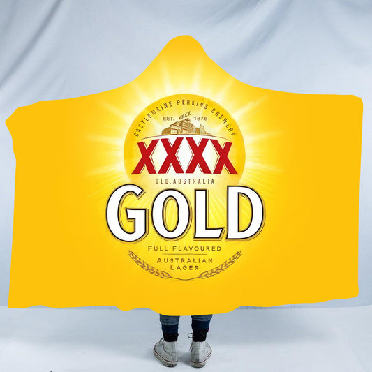 XXXX Gold Beer Hooded Blanket