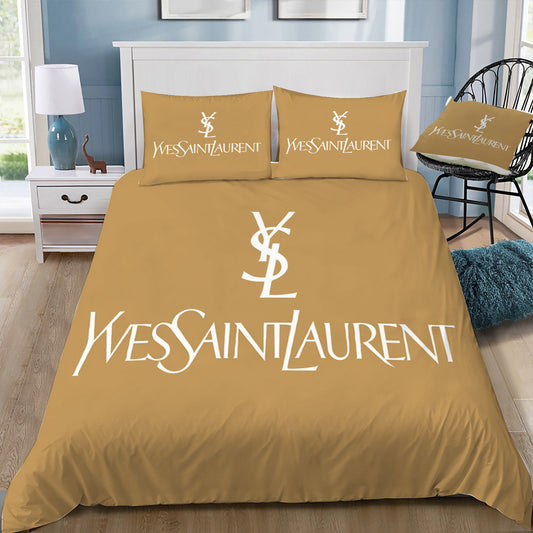 Yves Saint Lauren Doona / Duvet Cover and 2 Pillow Slips