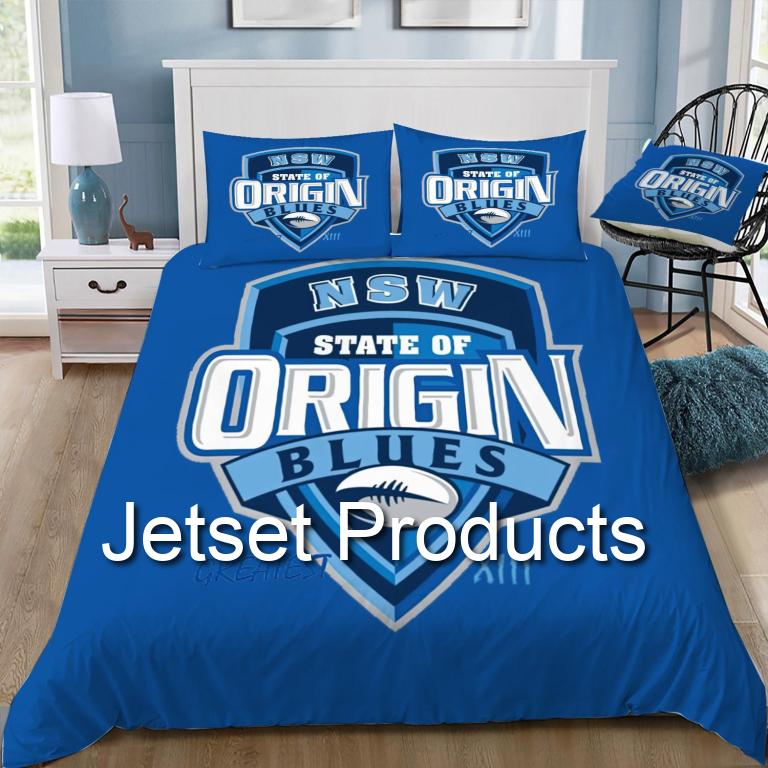 NSW Blues State of Origin Logo Doona / Duvet Cover and 2 Pillow Slips