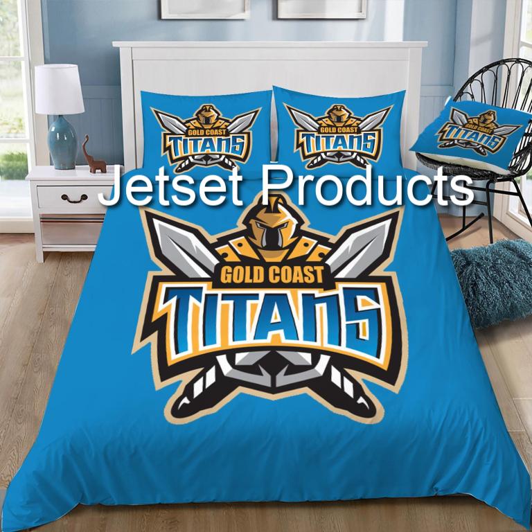 Gold Coast Titans Logo Doona / Duvet Cover and 2 Pillow Slips