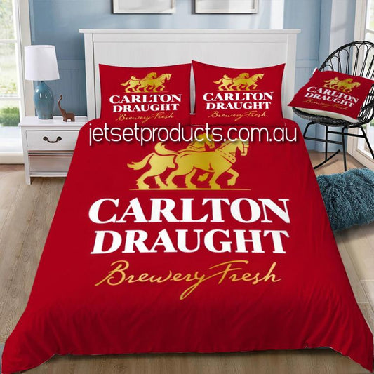 Carlton Draught Beer Doona / Duvet Cover and 2 Pillow Slips