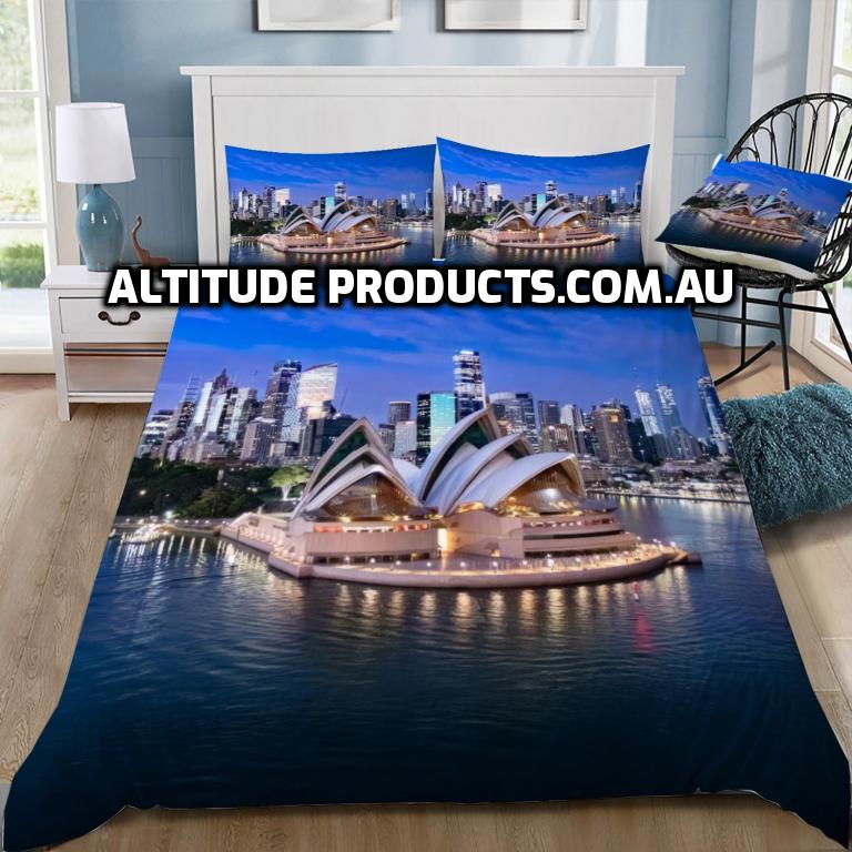 Sydney Opera House at Night Doona / Duvet Cover and 2 Pillow Slips