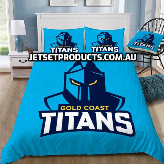 Gold Coast Titans Logo Doona / Duvet Cover and 2 Pillow Slips
