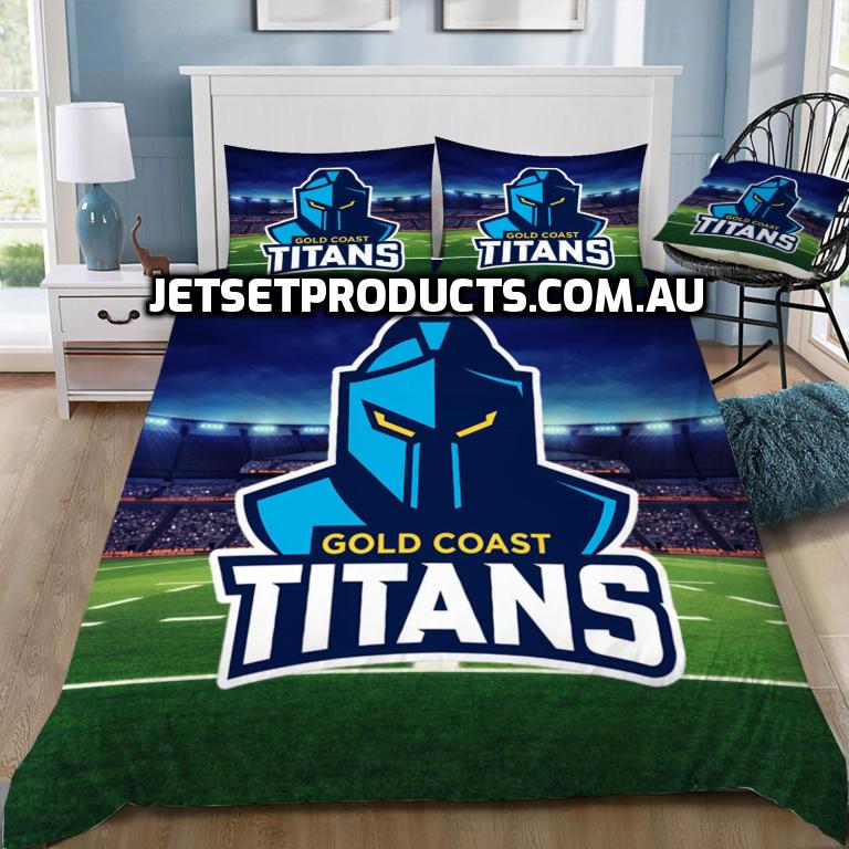 Gold Coast Titans Doona / Duvet Cover and 2 Pillow Slips
