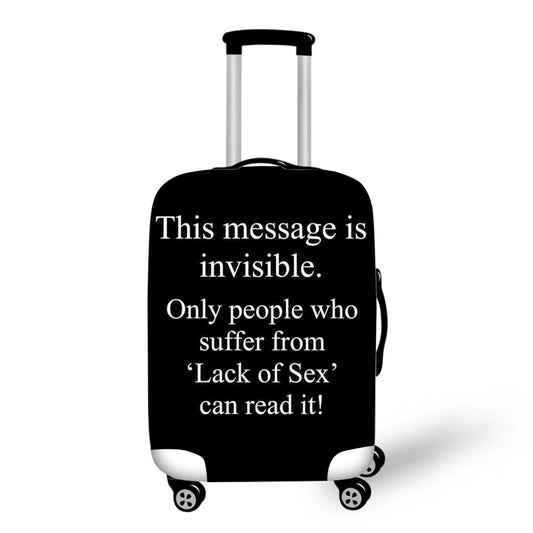 This Message is Invisible  Luggage / Suitcase Covers