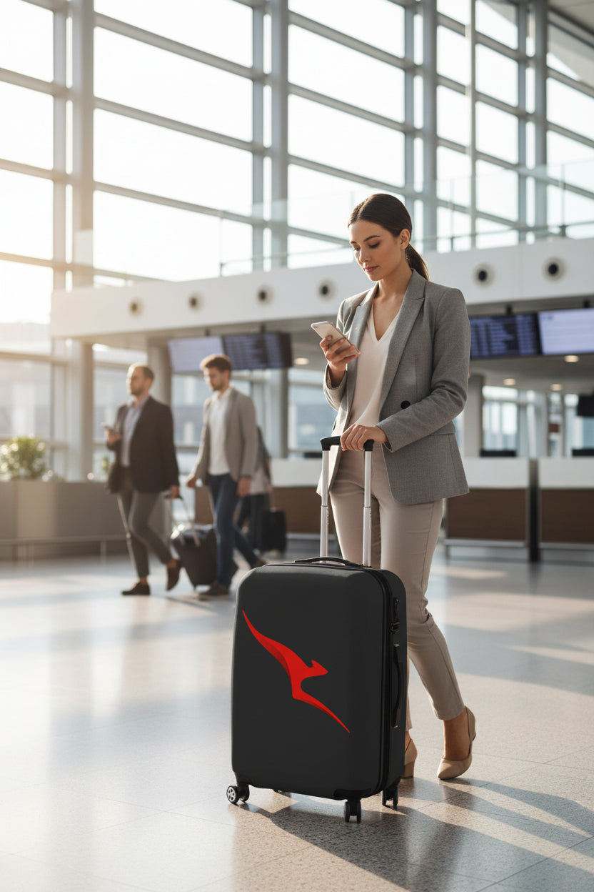 Qantas Red Roo Luggage / Suitcase Covers