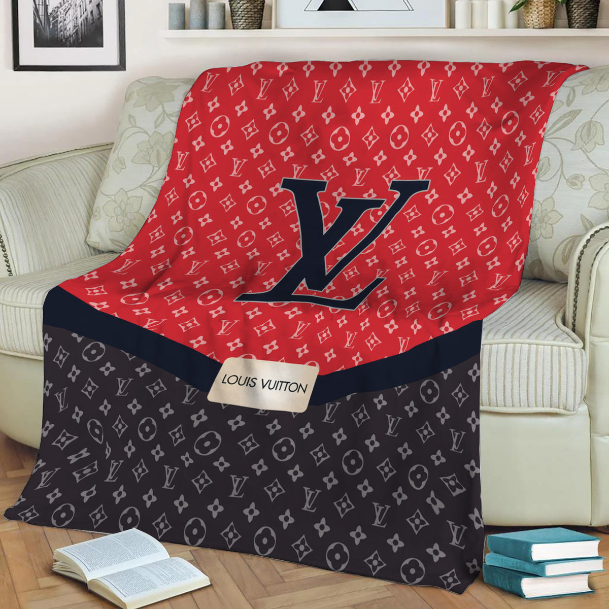 Louis Vuitton 2 Fleece Throw Blanket