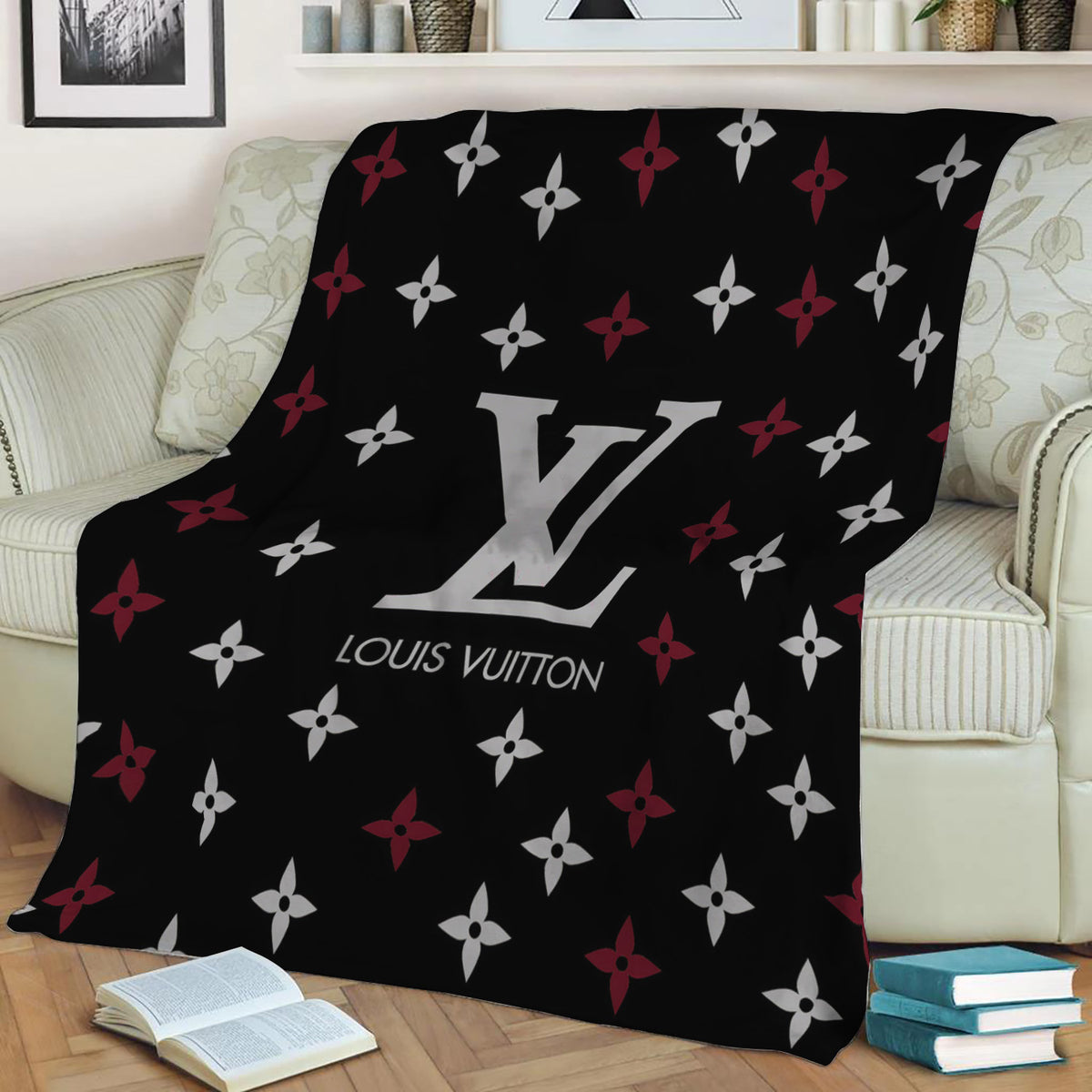 Louis Vuitton 3 Fleece Throw Blanket