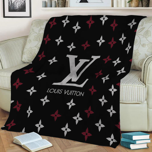 Louis Vuitton 3 Fleece Throw Blanket