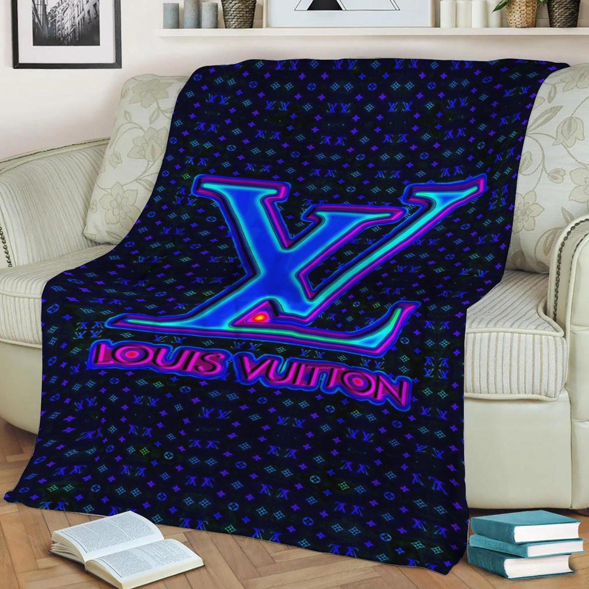 Louis Vuitton 4 Fleece Throw Blanket