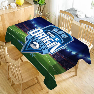 Blues State of Origin Rectangle Table Cloth Waterproof
