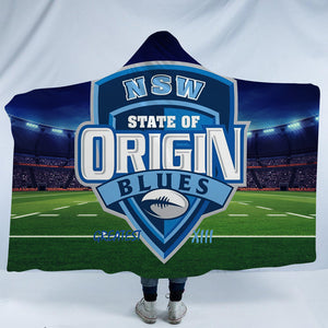 Blues State of Origin Hooded Blanket