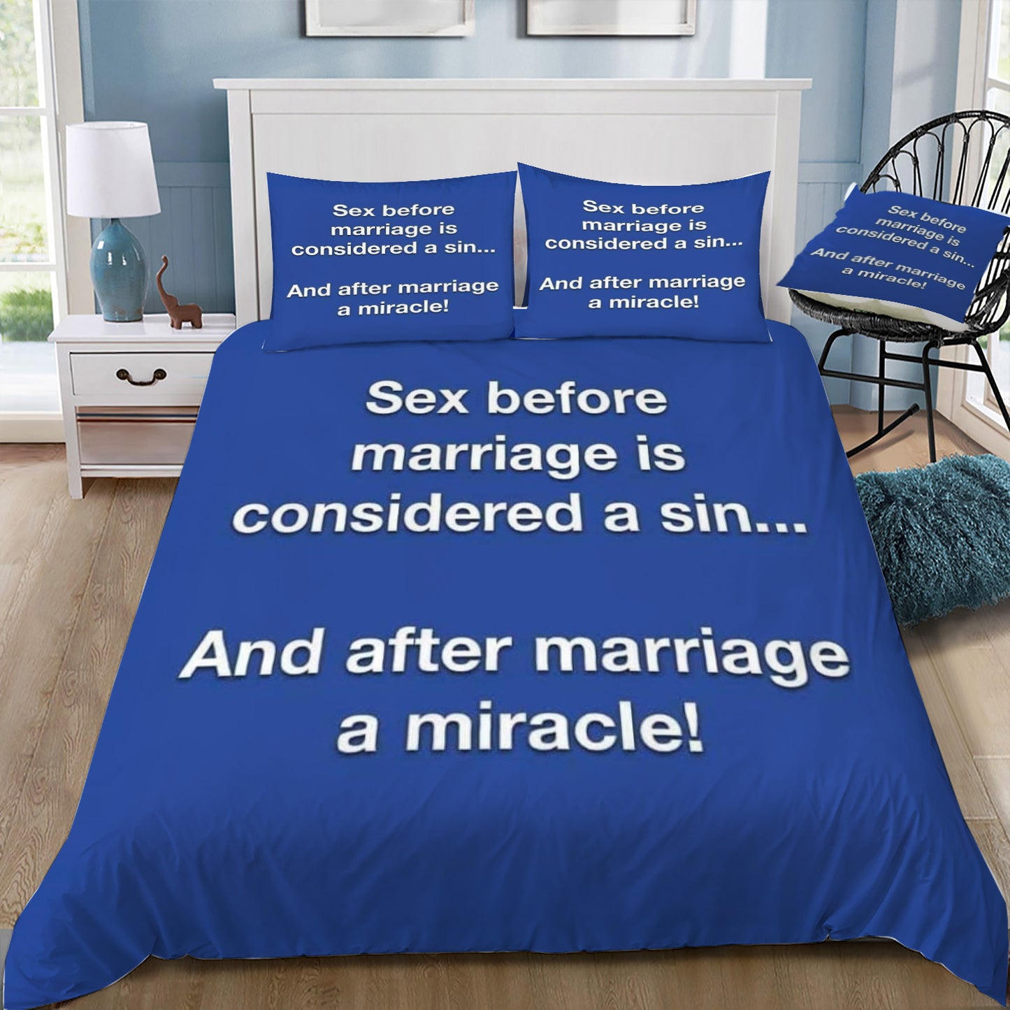 Sex Before Marriage Doona / Duvet Cover and 2 Pillow Slips