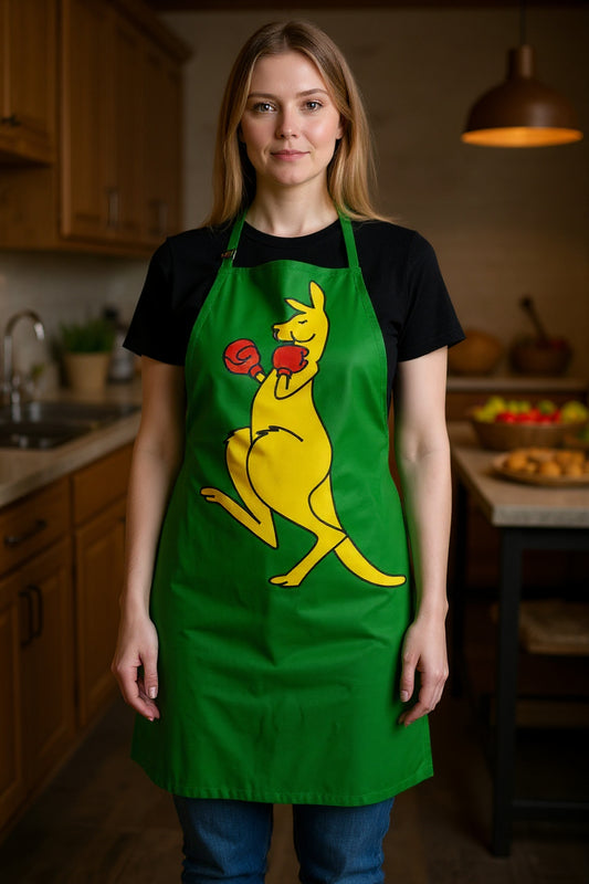 Boxing Kangaroo Bbq & Kitchen Apron