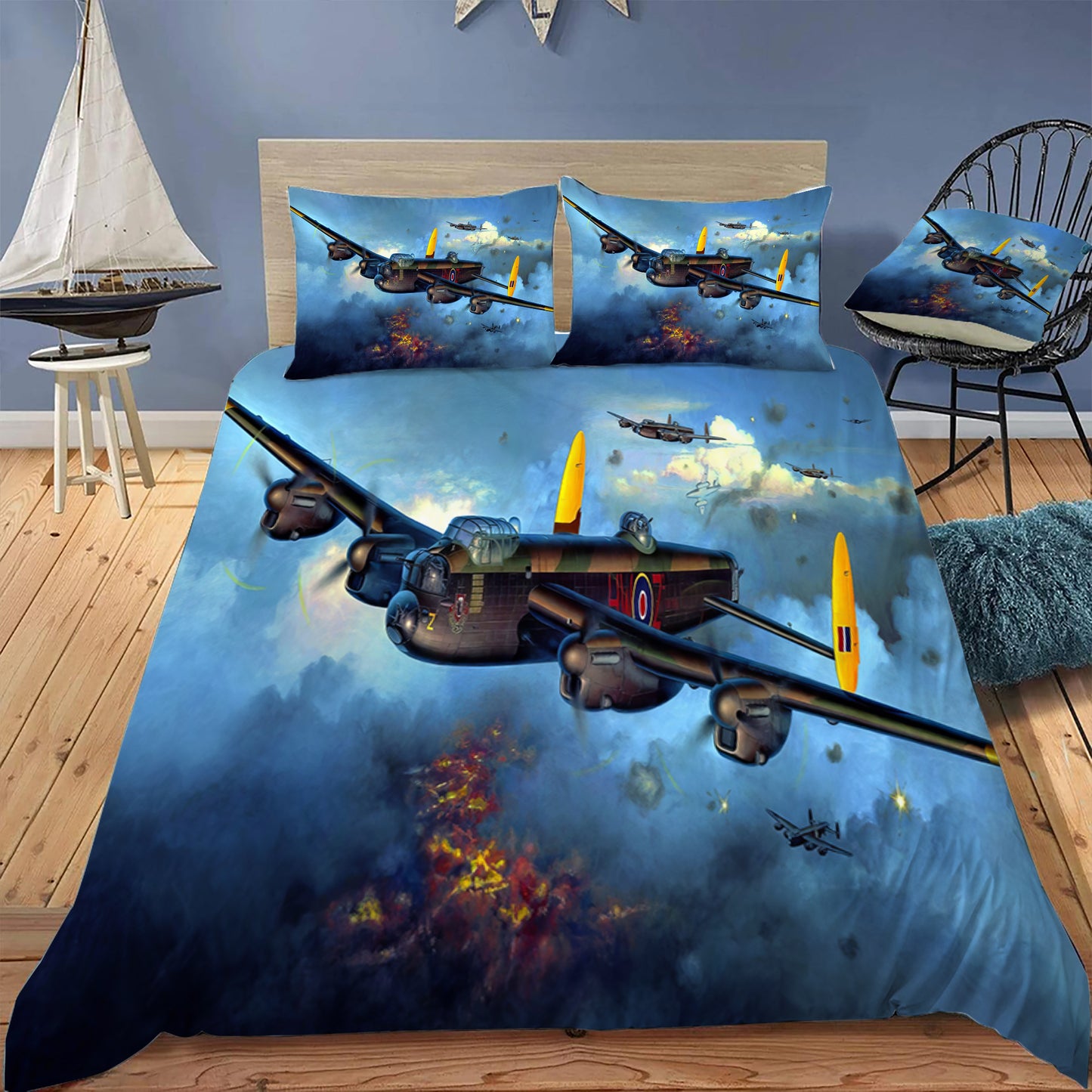 Avro Lancaster Doona / Duvet Cover and 2 Pillow Slips