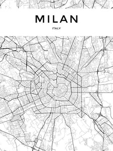 Milan City Map