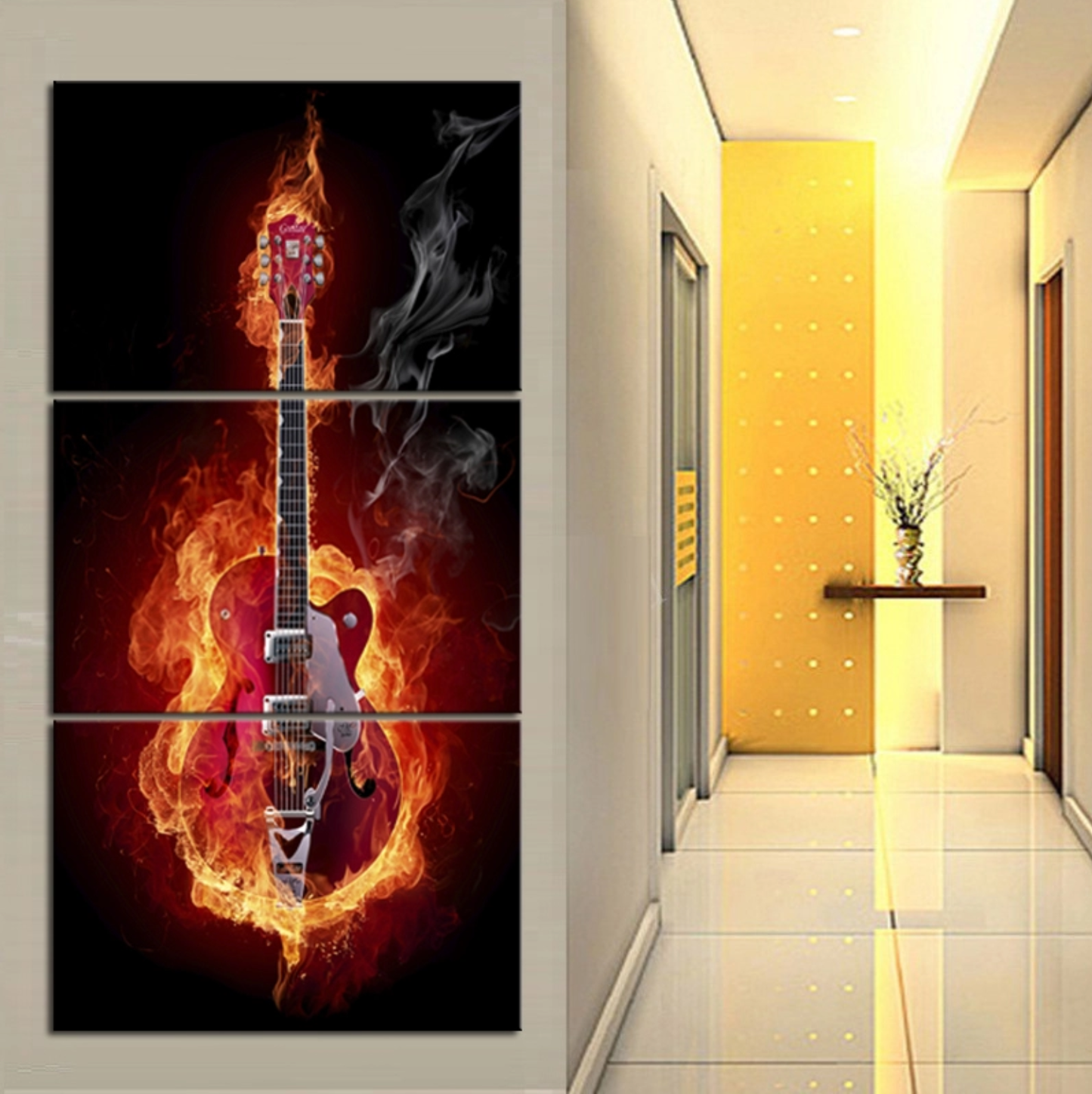 Flaming Guitar