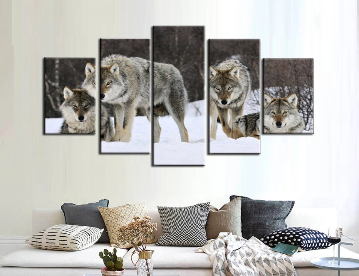 Painted Wolves Collection Pack of Wolves