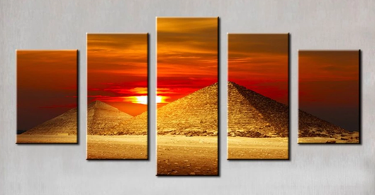 Pyramids at Sunset