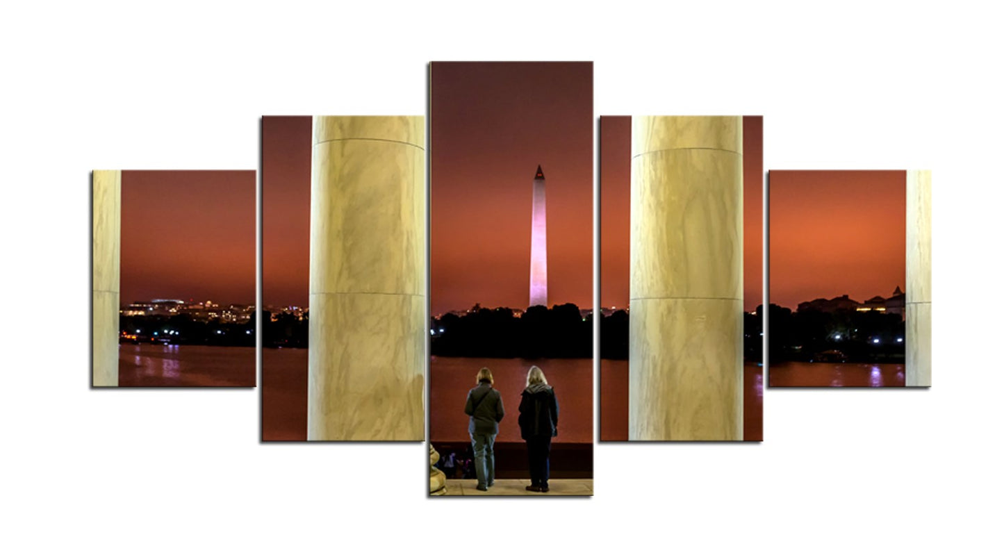 Looking Out from the Jefferson Memorial to a Stunning Sunset 1PHM001