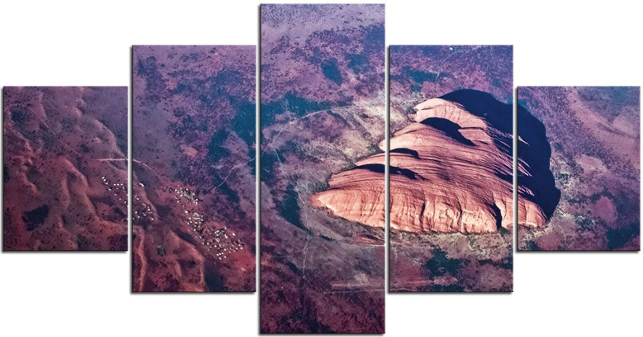 Uluru (Ayers Rock) from 30,000 Feet 1PHM024