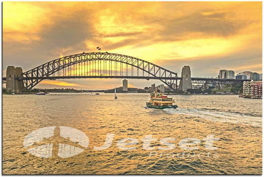 Insane Colours Of Sunset over The Harbour Bridge Sydney 1PHM059