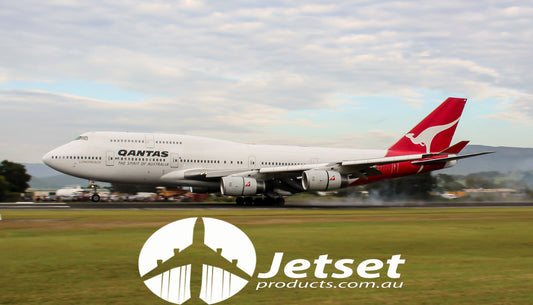 Qantas 747-400 VH-OJA Touching Down for the Last Time 1PTJ011