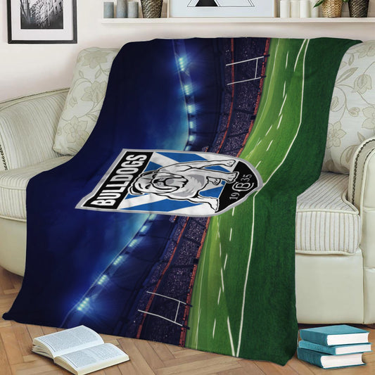 Canterbury Bulldogs Fleece Throw Blanket