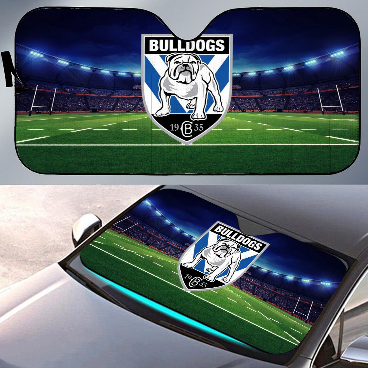 Canterbury Bulldogs Windcreen Sunshade For Cars & Trucks