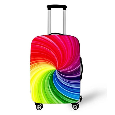 LGBTQ Pride Swirl Rainbow Luggage Covers