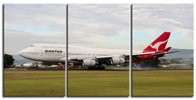 Qantas 747-400 VH-OJA Touching Down for the Last Time 1PTJ011