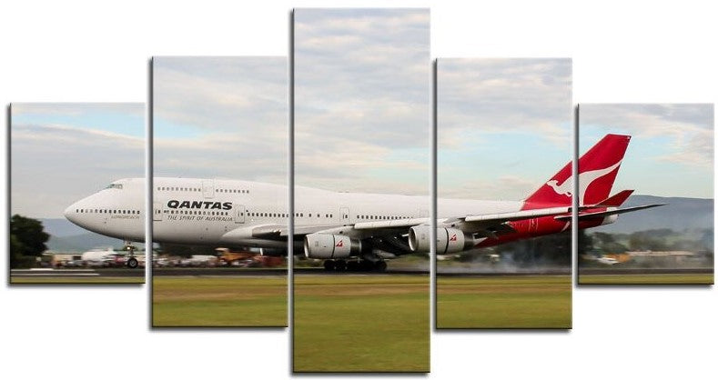 Qantas 747-400 VH-OJA Touching Down for the Last Time 1PTJ011