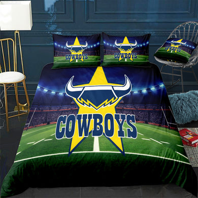 Nth Qld Cowboys Doona / Duvet Cover and 2 Pillow Slips