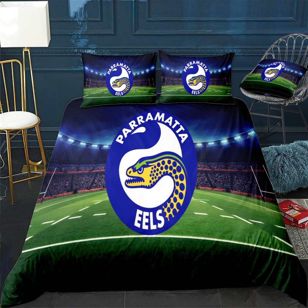 Parramatta Eels Doona / Duvet Cover and 2 Pillow Slips