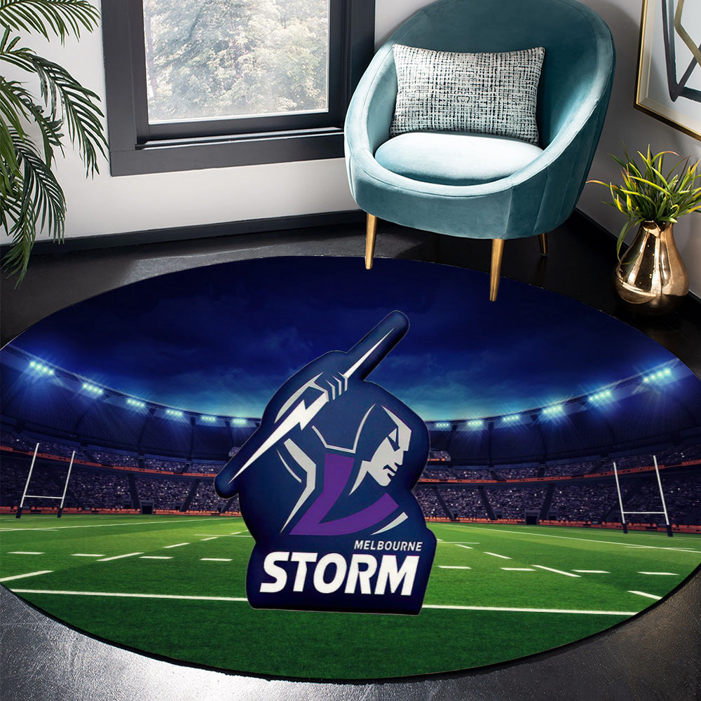 Melbourne Storm Round Rug