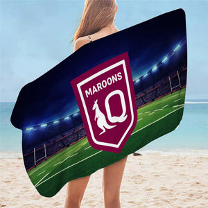 Qld Maroons Beach / Bath Towel