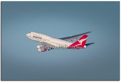 Qantas 747-400 VH-OEJ Farewell Salute to HARS ,Pictures in Metallic Finish 1PHM068MP
