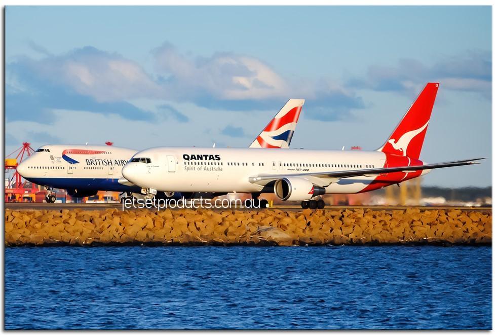 Qantas and British Airways in Sydney 1PMW014