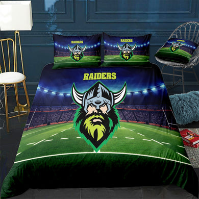 Canberra Raiders Rugby League Doona / Duvet Cover and 2 Pillow Slips 1JPDRAI