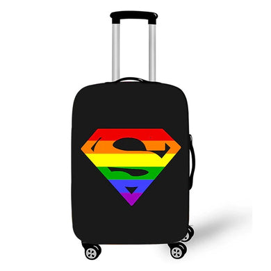LGBTQ Pride Superman Rainbow Luggage Covers